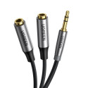 Ugreen kabel AUX prodlužovací kabel 3,5 mm mini jack 0,2 m černý (AV191 50253)