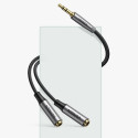 Ugreen kabel AUX prodlužovací kabel 3,5 mm mini jack 0,2 m černý (AV191 50253)