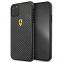 Ferrari Hardcase FESPCHCN65CBBK Protect silikoonist ümbris Apple iPhone 11 Pro Max mustale