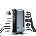Baseus multifunkční HUB 3x USB 3.2 Gen 1 / 2x USB 2.0 / 2x USB Type C / čtečka karet SD a micro SD /