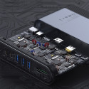 Baseus multifunkční HUB 3x USB 3.2 Gen 1 / 2x USB 2.0 / 2x USB Type C / čtečka karet SD a micro SD /