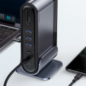 Baseus multifunkční HUB 3x USB 3.2 Gen 1 / 2x USB 2.0 / 2x USB Type C / čtečka karet SD a micro SD /