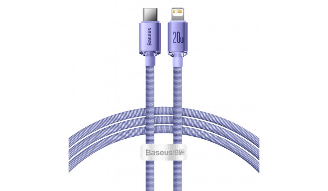 Baseus CAJY000205 Lightning - USB-C PD kabel 20W 480Mb/s 1,2m - fialový