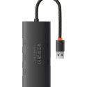 Baseus Lite Series HUB 4-Port (USB-A to 4xUSB-A 3.0) 0.25m black (WKQX030001)