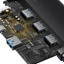 Baseus Lite Series HUB 4-Port (USB-A to 4xUSB-A 3.0) 0.25m black (WKQX030001)