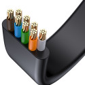 Baseus high Speed Six types of RJ45 Gigabit network cable (flat cable)15m Black