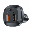 Acefast car charger 66W 2x USB / USB Type C, PPS, Power Delivery, Quick Charge 4.0, AFC, FCP, SCP bl