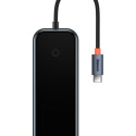 Baseus AcmeJoy HUB 4portový (USB-C na 1x USB-C PD&Data/3x USB3.0) tmavě šedý (WKJZ010013)