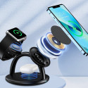 Choetech 3v1 indukční nabíjecí stanice iPhone 12/13/14, AirPods Pro, Apple Watch černé (T587-F)