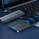 Choetech multifunctional HUB with display 12in1 USB-C to USB-C / USB-A / HDMI / VGA / AUX / SD / TF 