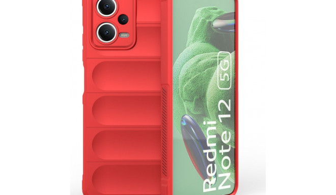 Magic Shield Case for Xiaomi Redmi Note 12 5G / Poco X5 5G Flexible Armor Cover Red