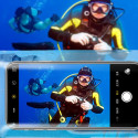 Vodotěsné pouzdro na telefon 115 mm x 220 mm bazénová plážová taška černá