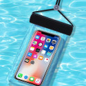 Vodotěsné pouzdro na telefon 115 mm x 220 mm bazénová plážová taška černá
