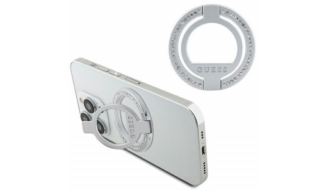 Guess MagSafe Ring Rhinestone holder - silver