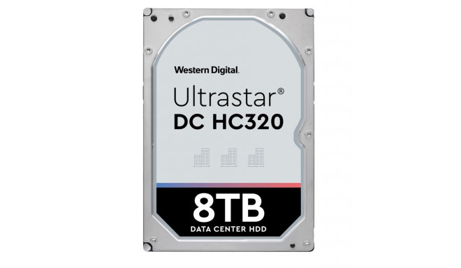 HDD|WESTERN DIGITAL ULTRASTAR|Ultrastar DC HC320|HUS728T8TALE6L4|8TB|SATA 3.0|256 MB|7200 rpm|3,5"|0