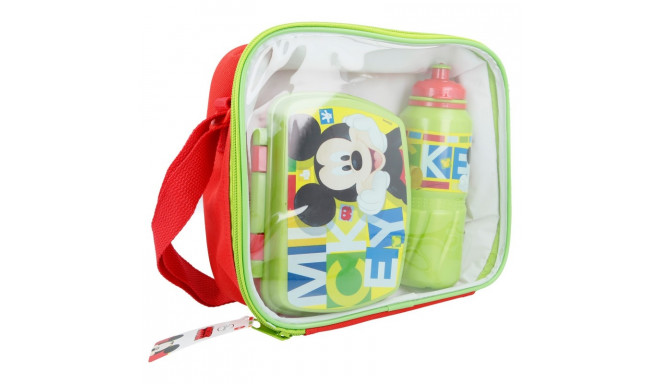 Mickey Mouse - Zestaw Śniadaniówka / Lunchbox + bidon 530 ml w torbie