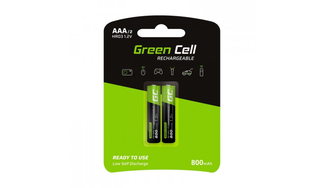 Green Cell - 2x Akumulator AAA HR03 800mAh