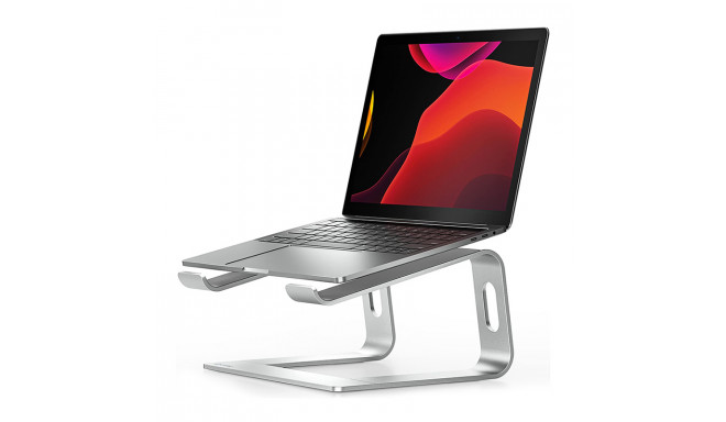 Crong AluBench – Aluminiowa podstawka do laptopa (srebrny)