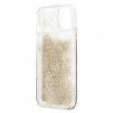 Guess kaitseümbris Peony Liquid Glitter iPhone 13 mini, kuldne
