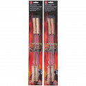 BBQ - skewers for skewers with a wooden handle, long 38 cm (4 pieces)
