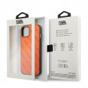 Karl Lagerfeld Perforated Allover - Cover for iPhone 13 mini (Orange)
