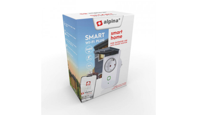 Alpina - Inteligentne gniazdko Wi-Fi pomiar zużycia energii 230 V 3,7 kW