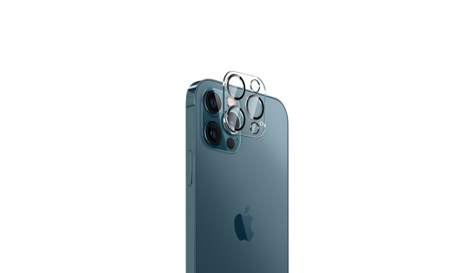 Crong Lens Shield - Szkło na aparat i obiektyw iPhone 12 Pro