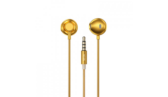 WEKOME YC05 Sakin Series - Słuchawki przewodowe jack 3,5 mm (Złoty)