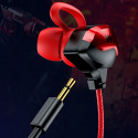 WEKOME ET-Y30 ET Series - 3.5mm jack wired headphones for gamers (Red)