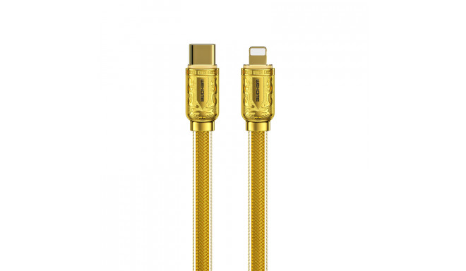 WEKOME WDC-163 Sakin Series - Kabel połączeniowy USB-C do Lightning PD 20W 1 m (Złoty)