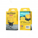 WEKOME WP-U128 - 2x USB-C Super Fast Charge GaN 40W mains charger (Yellow)