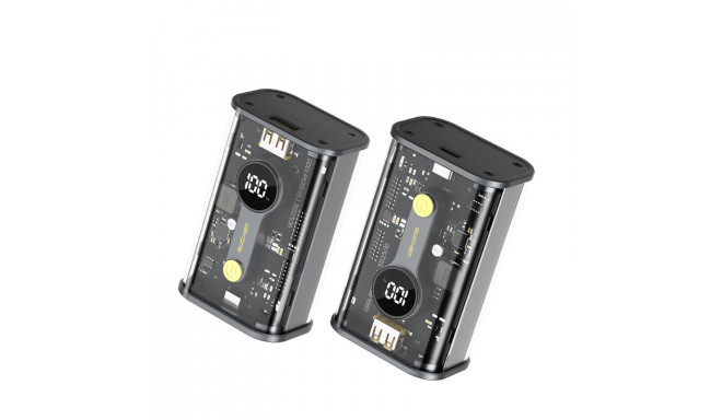 WEKOME WP-333 Vanguard Series - Power bank 10000 mAh Super Charging PD 20W + QC 22.5W (Czarny / Prze