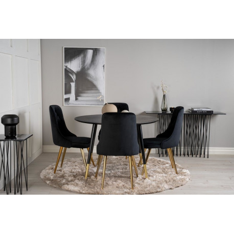 Söögitoa komplekt Dipp&Velvet Delux 4 tooli