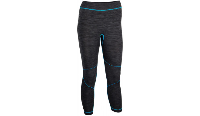 Thermo pants for women AVENTO 0774 42 Black/Aqua