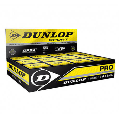 Squash ball Dunlop PRO WSF/PSA Official, 12-box