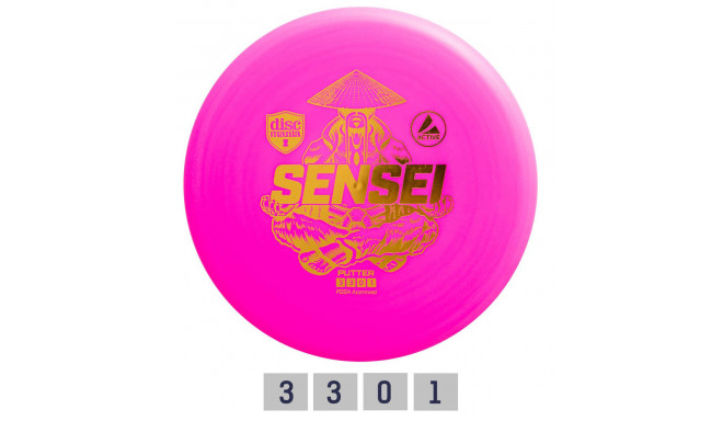 Discgolf DISCMANIA Putter SENSEI Active Pink 3/3/0/1