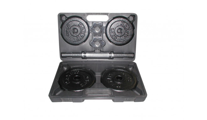 Cast iron weight dumbbells set with case TOORX 1.5-10 kg