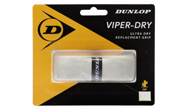 Tennis racket replacement grip DUNLOP VIPERDRY 1pcs. white