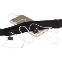 Waistbelt with expandable bag AVENTO 21PA Black/Silver