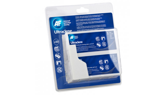 Ultraclene - Wet and dry wipes for cleaning keyboards and plastic surfaces 10psc