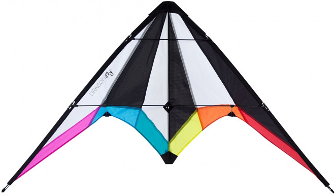 Kайт  DRAGONFLY 51XB Stunt Kite  BISE 115 Черный / белый / розовый / синий