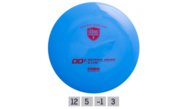 Discgolf DISCMANIA Distance Driver S-LINE DD3 blue 12/5/-1/3
