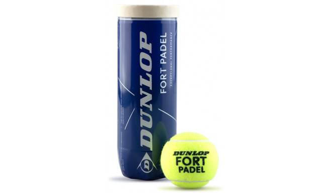 Padel tennis ball Dunlop FORT PADEL 3-pet FIP approved