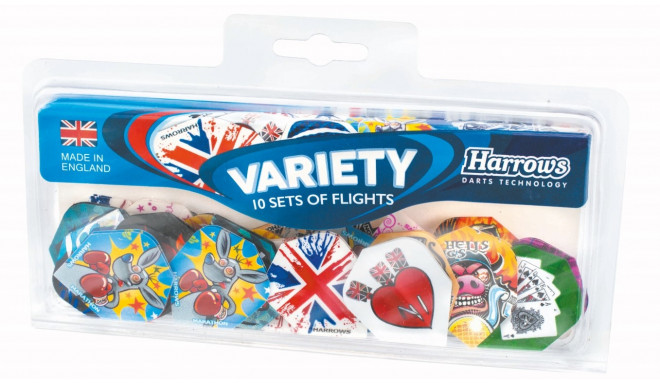 Darts flights HARROWS VARIETY PACK 10x3pcs