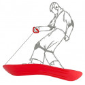 Slideboard SLIDEBOARD with grip 70 x 20.5 cm red 