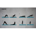 Yoga Mat AVENTO 42MC BKG Print Neoprene 180x60x0,6cm Black