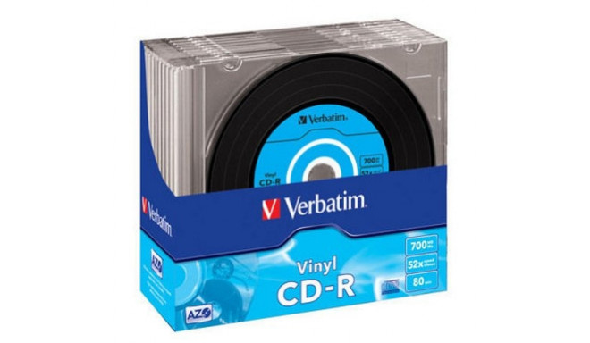 CDR 52x SC 700MB Verbatim DL Vinyl 10 pieces