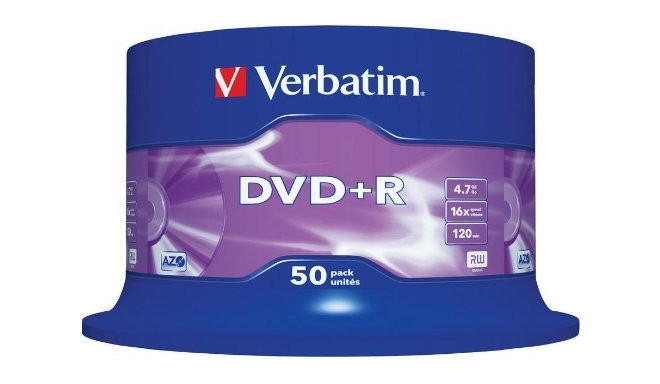 Verbatim DVD+R 16x CB 4,7GB 50tk