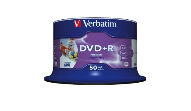 Verbatim DVD+R 16x CB 4,7GB Pr. 50tk