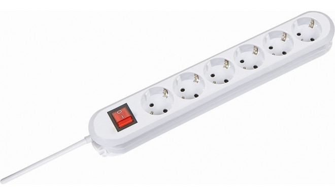 Bachmann power strip 6 sockets 5m - Extension cords - Photopoint